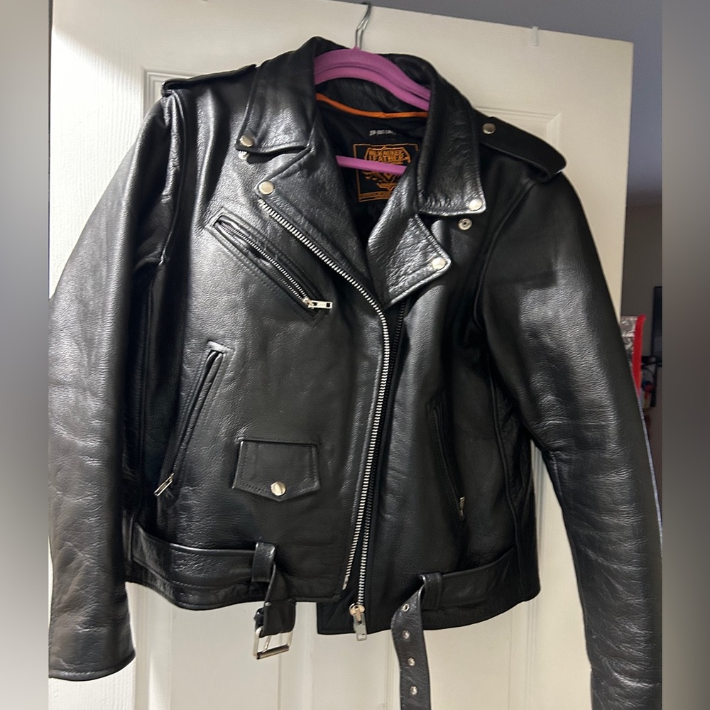 Authentic leather Moto jacket